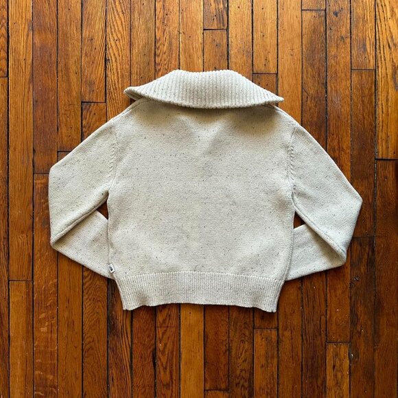 The North Face Crestview Full Zip Turtle Neck Cardigan Sweater Women XS Cream - Picture 5 of 7